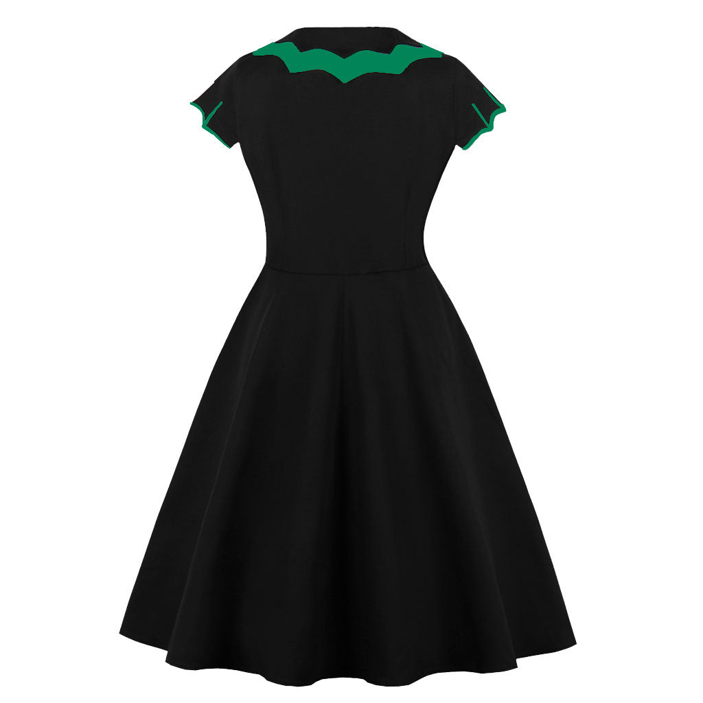 Midnight Bat Swing Dress