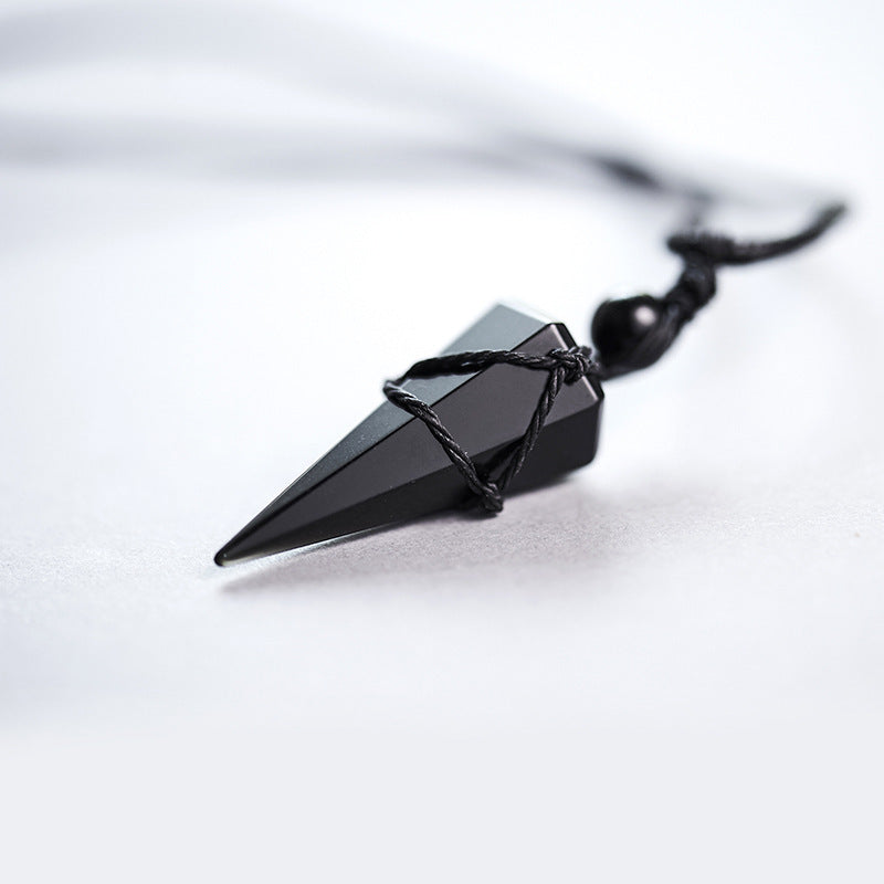 Obsidian Crystal Pendulum