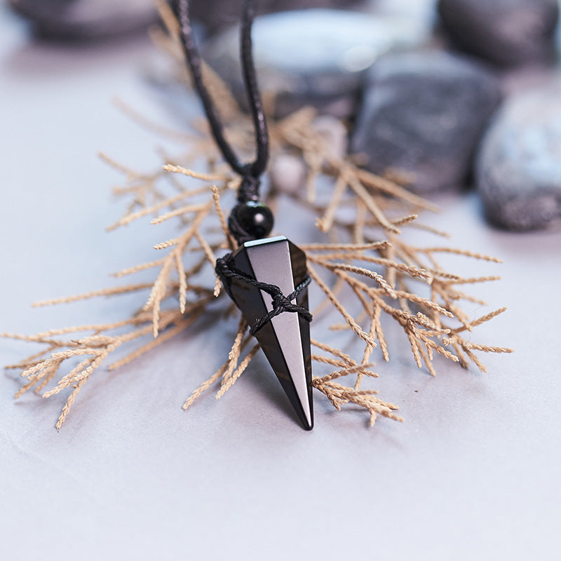 Obsidian Crystal Pendulum