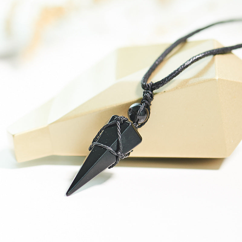 Obsidian Crystal Pendulum