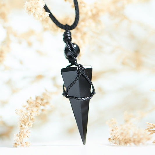 Obsidian Crystal Pendulum