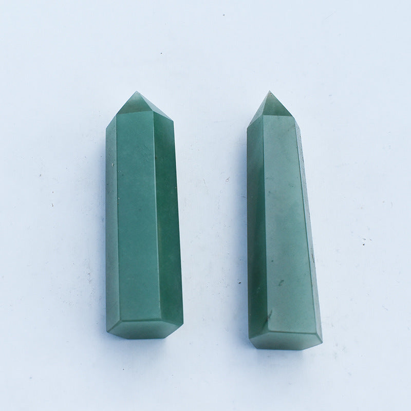 Natural Aventurine Jade Crystal Tower