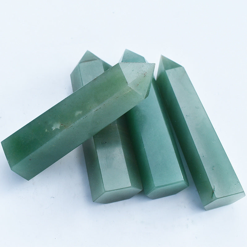 Natural Aventurine Jade Crystal Tower