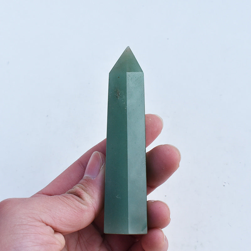 Natural Aventurine Jade Crystal Tower