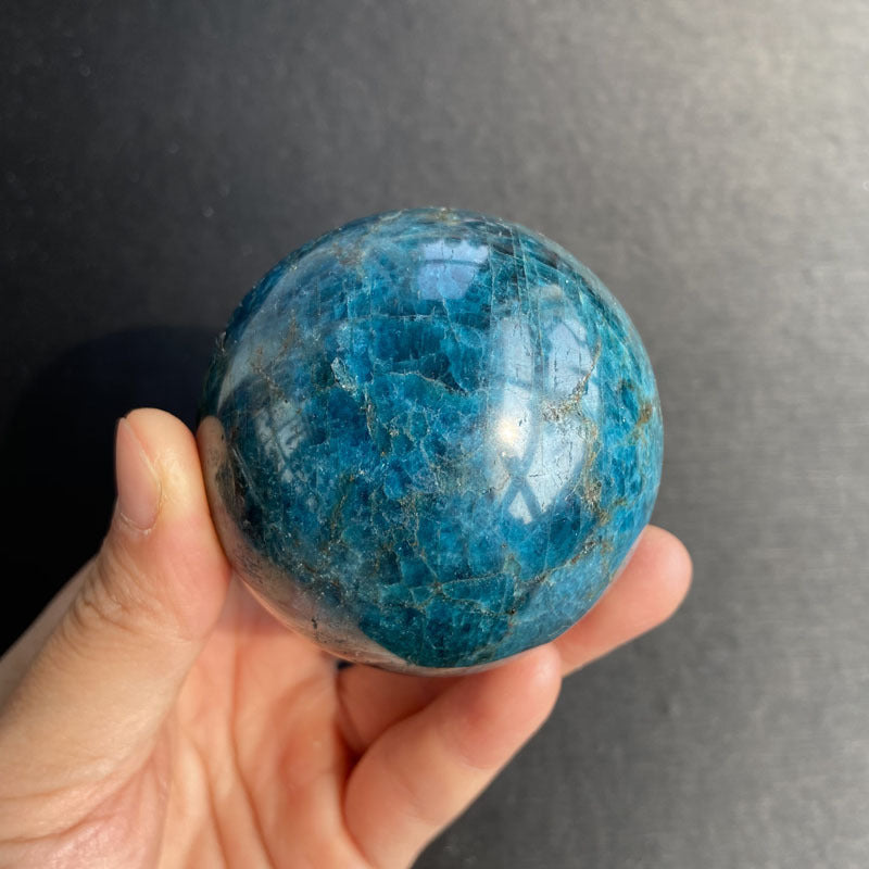 Blue Apatite Sphere