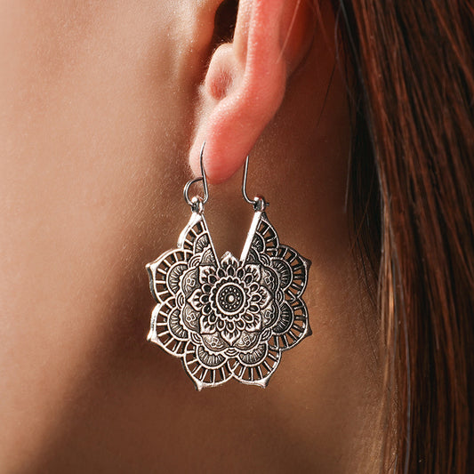 Mandala Flower Earrings