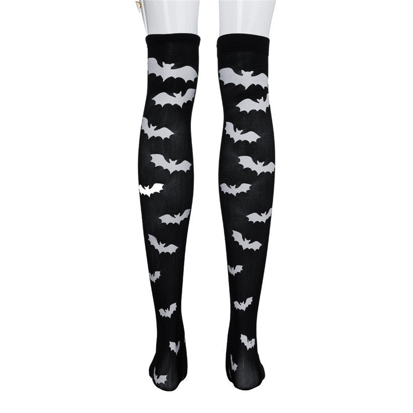 Batty Nights Thigh-High Socks