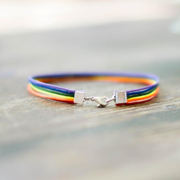 Regenbogen-Pride-Seil-Armband