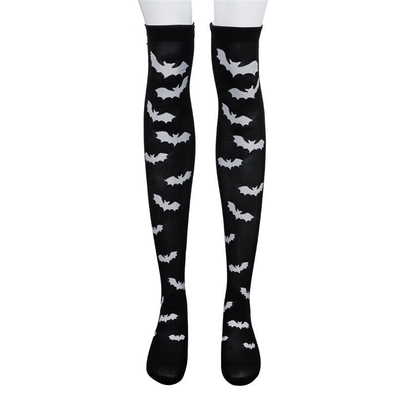 Batty Nights Thigh-High Socks