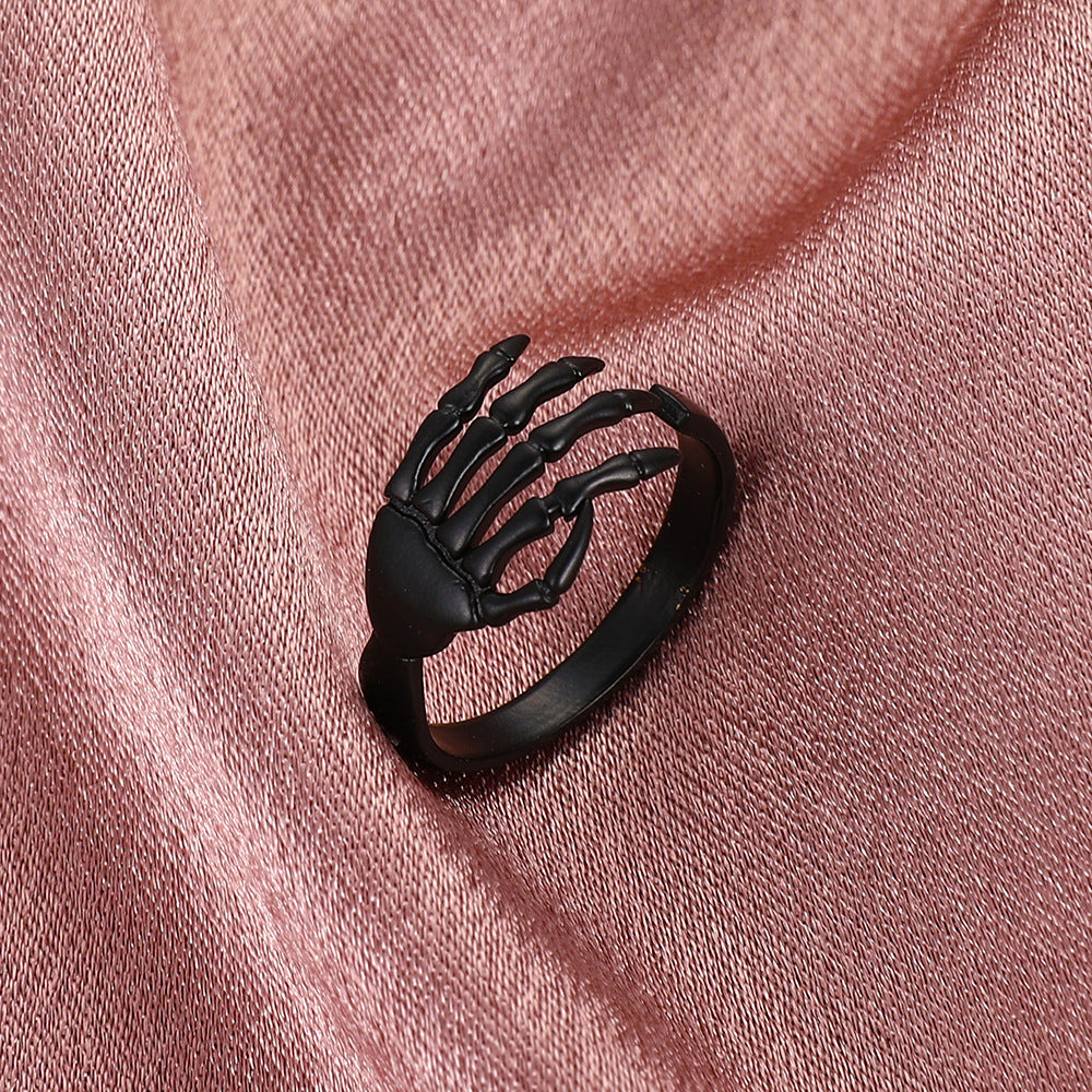 Gothic Open-end Skeleton Hand Ring