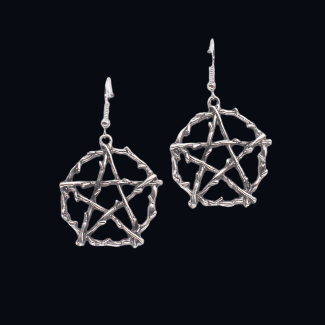 Pentagram Of Life Earrings