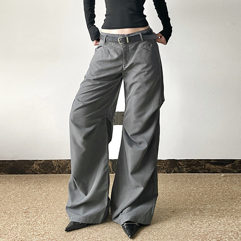 Low Waist Wide Leg Pants