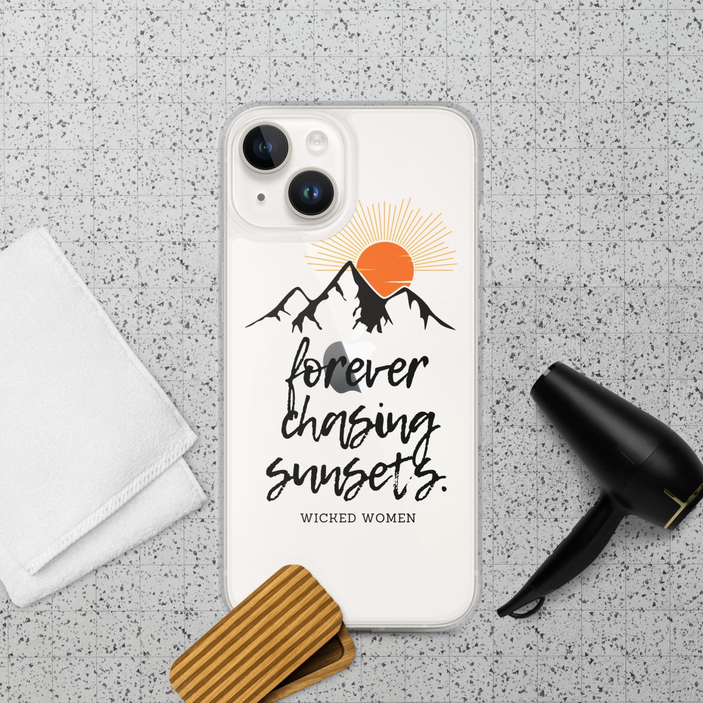 Forever Chasing Sunsets Clear Case for iPhone®