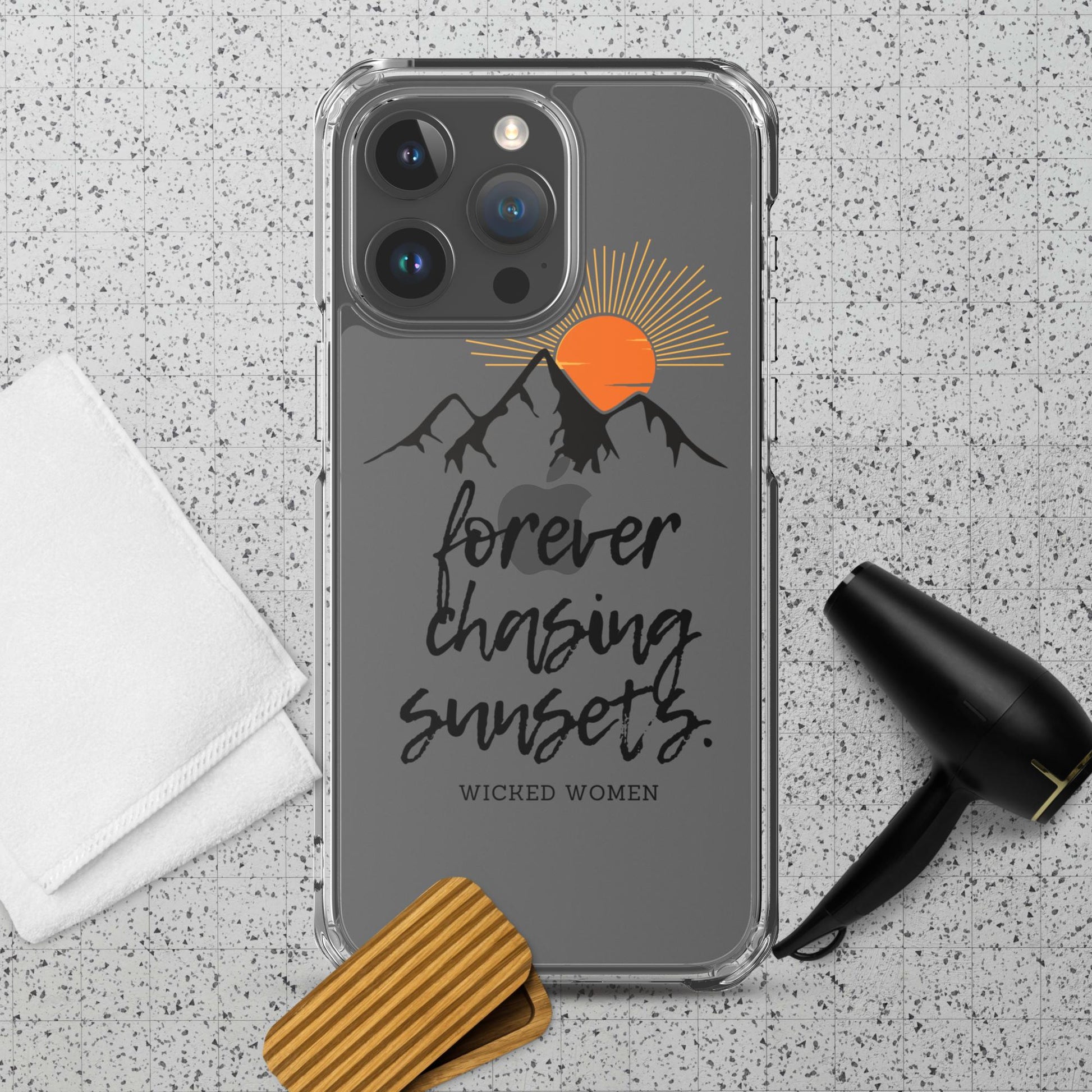 Forever Chasing Sunsets Clear Case for iPhone®