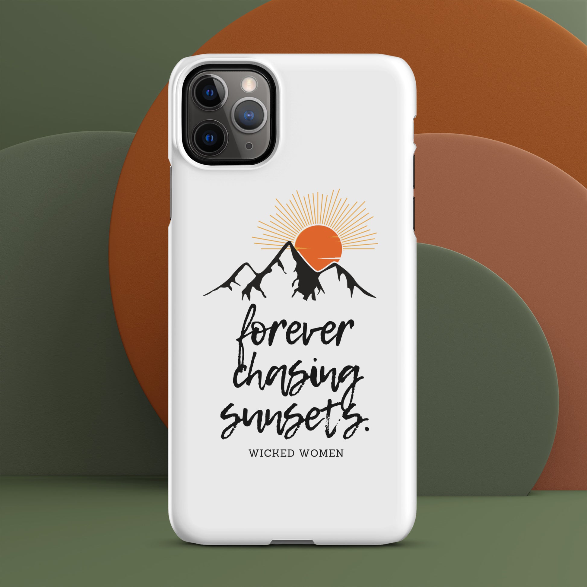 Forever Chasing Sunsets Snap case for iPhone®