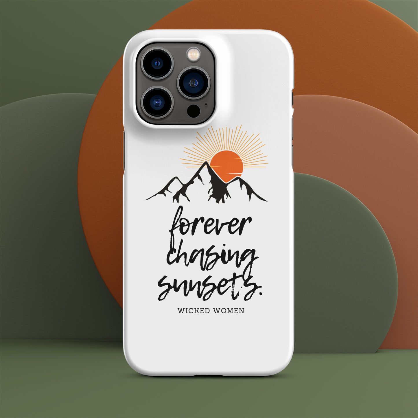 Forever Chasing Sunsets Snap case for iPhone®