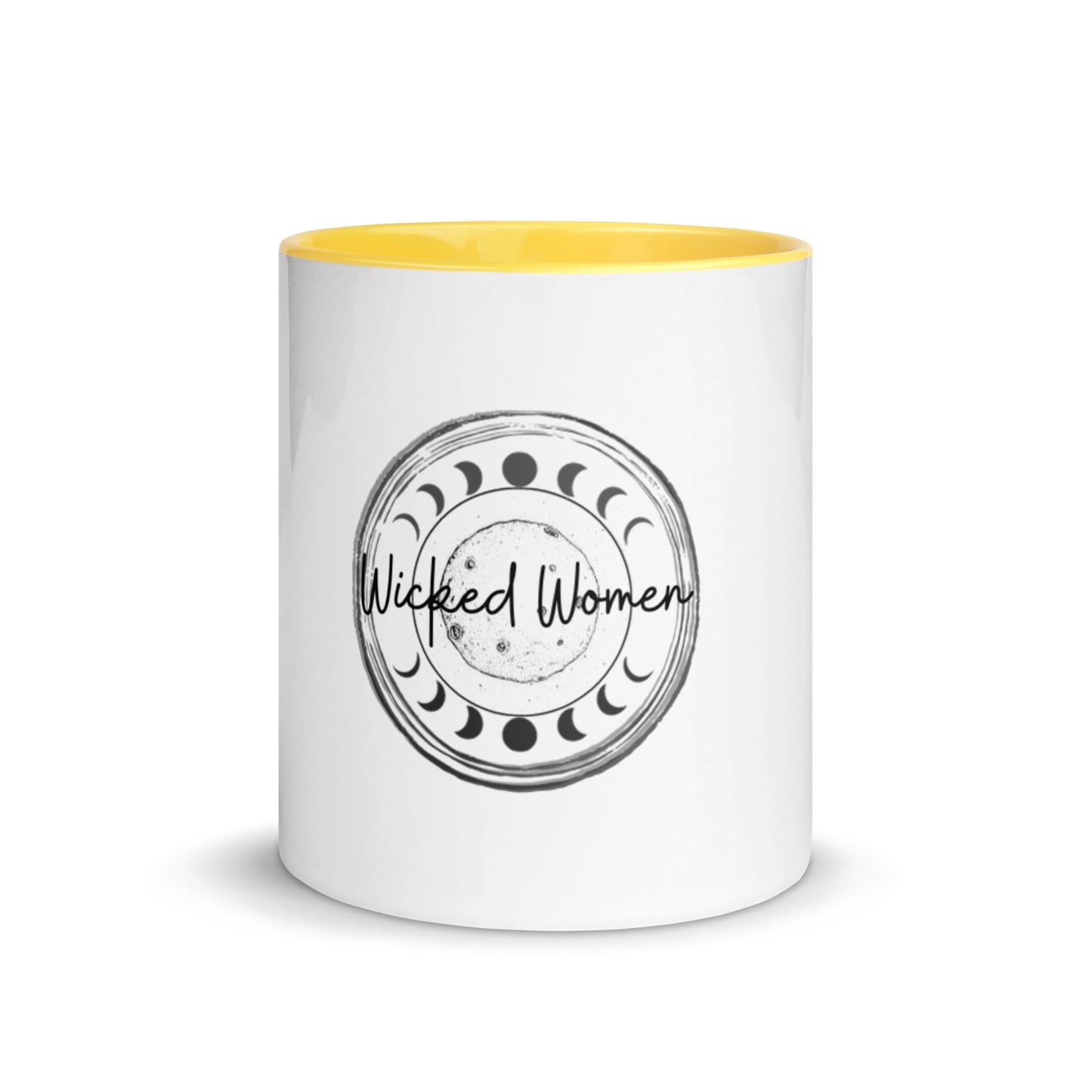 Tasse mit WickedWomen-Logo und farbiger Innenseite