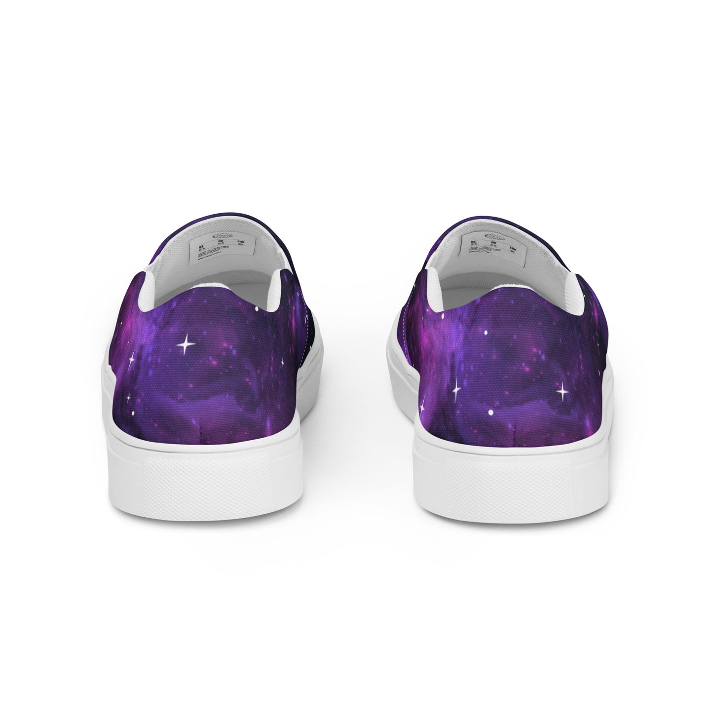Galaxy Moon Phase Canvas Slip-on Shoes.